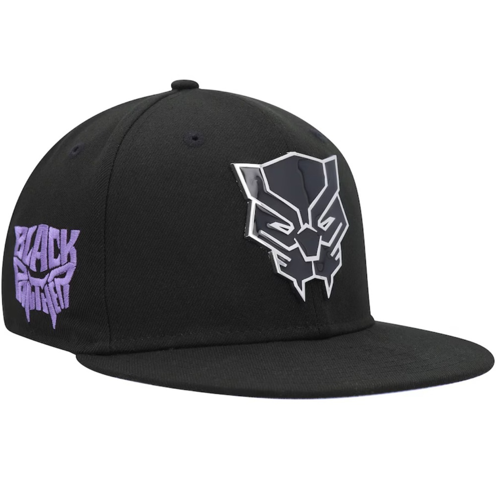 Fitted Marvel Black Premium Fitted Cap Size 7